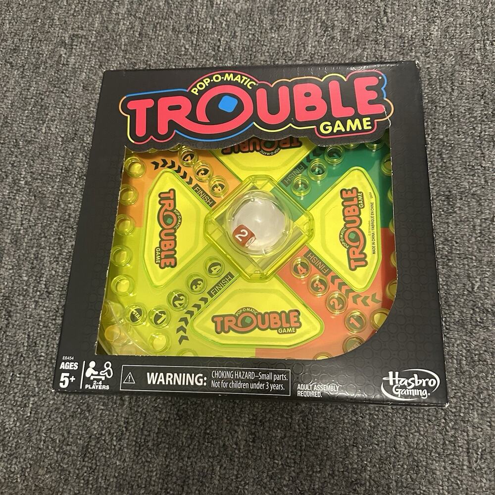 Trouble Neon Pop Board Game Pop-o-matic Special Edition